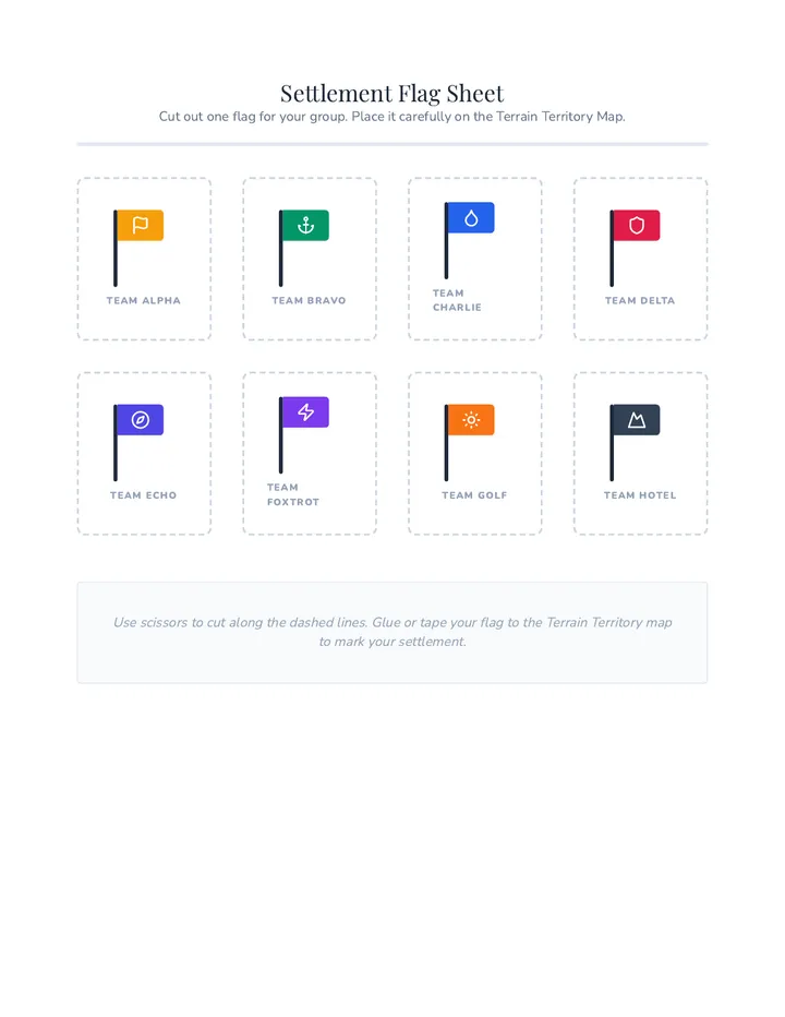 Settlement Flag Sheet