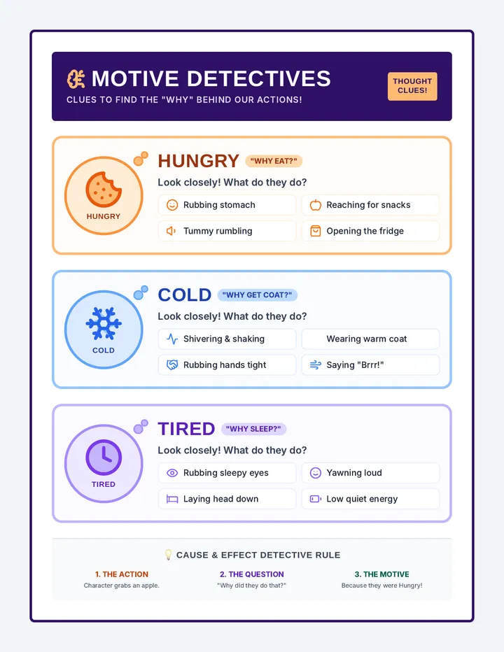 Motive Detectives Anchor Chart