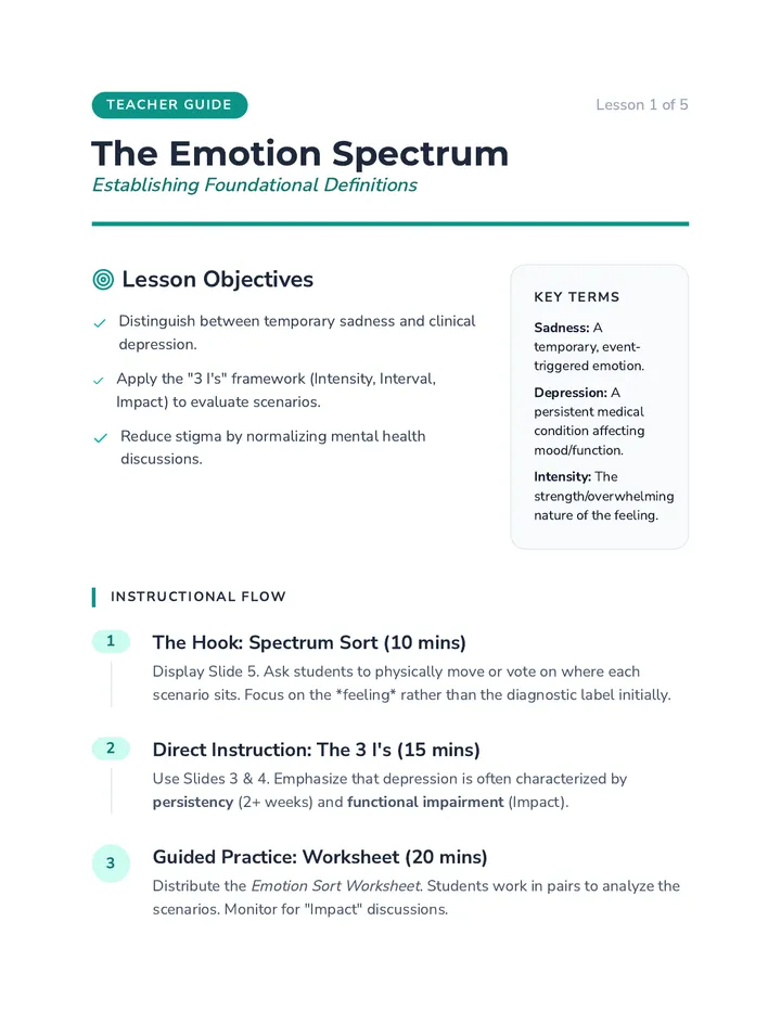 Spectrum Teacher Guide