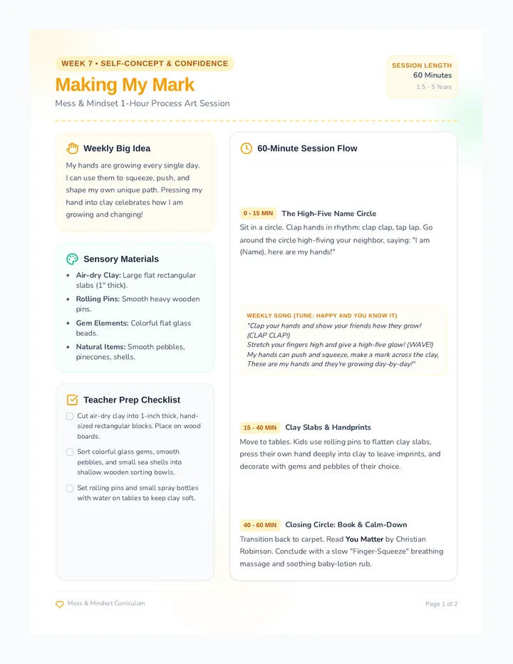 Making My Mark Weekly Guide