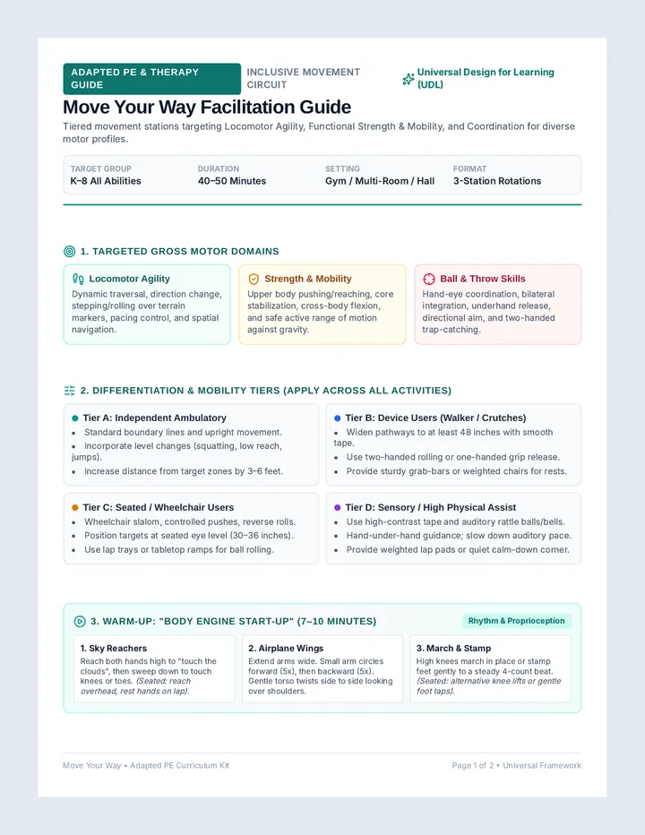 Move Your Way Teacher Guide