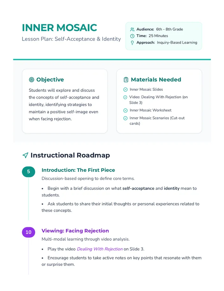 Inner Mosaic Teacher Guide