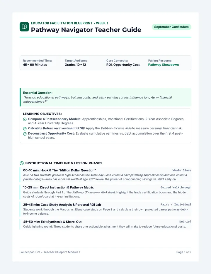 Pathway Navigator Teacher Guide