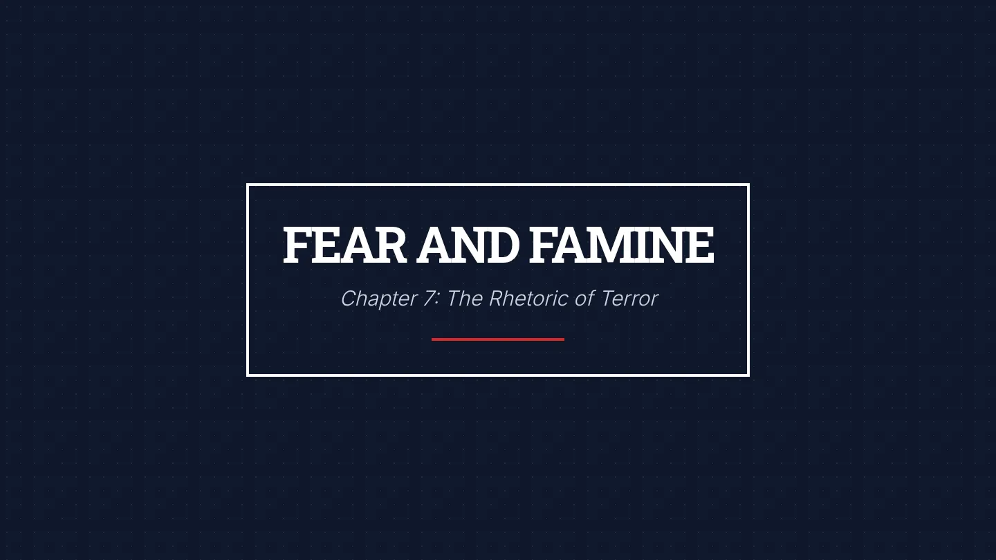 Fear and Famine Slides