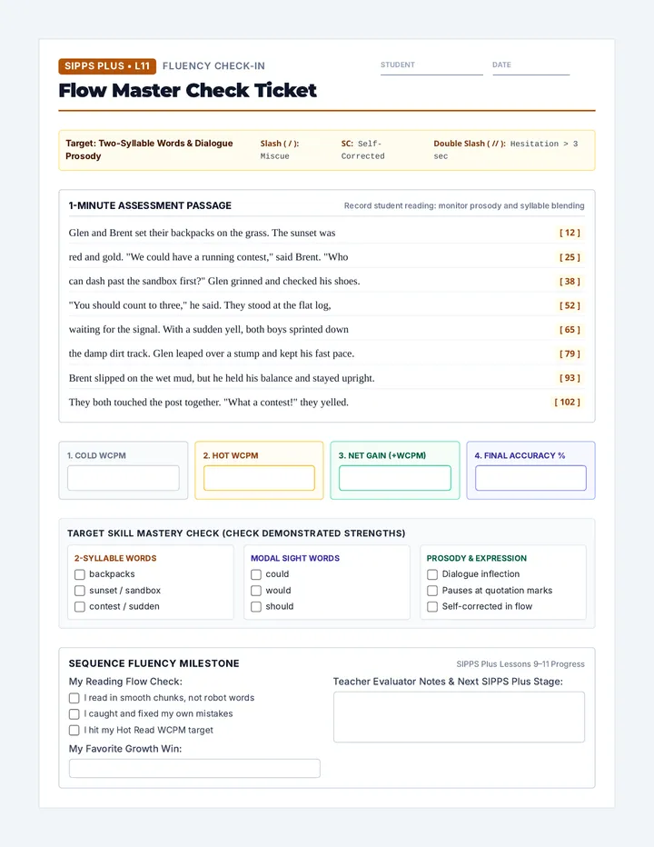 Flow Master Check Ticket