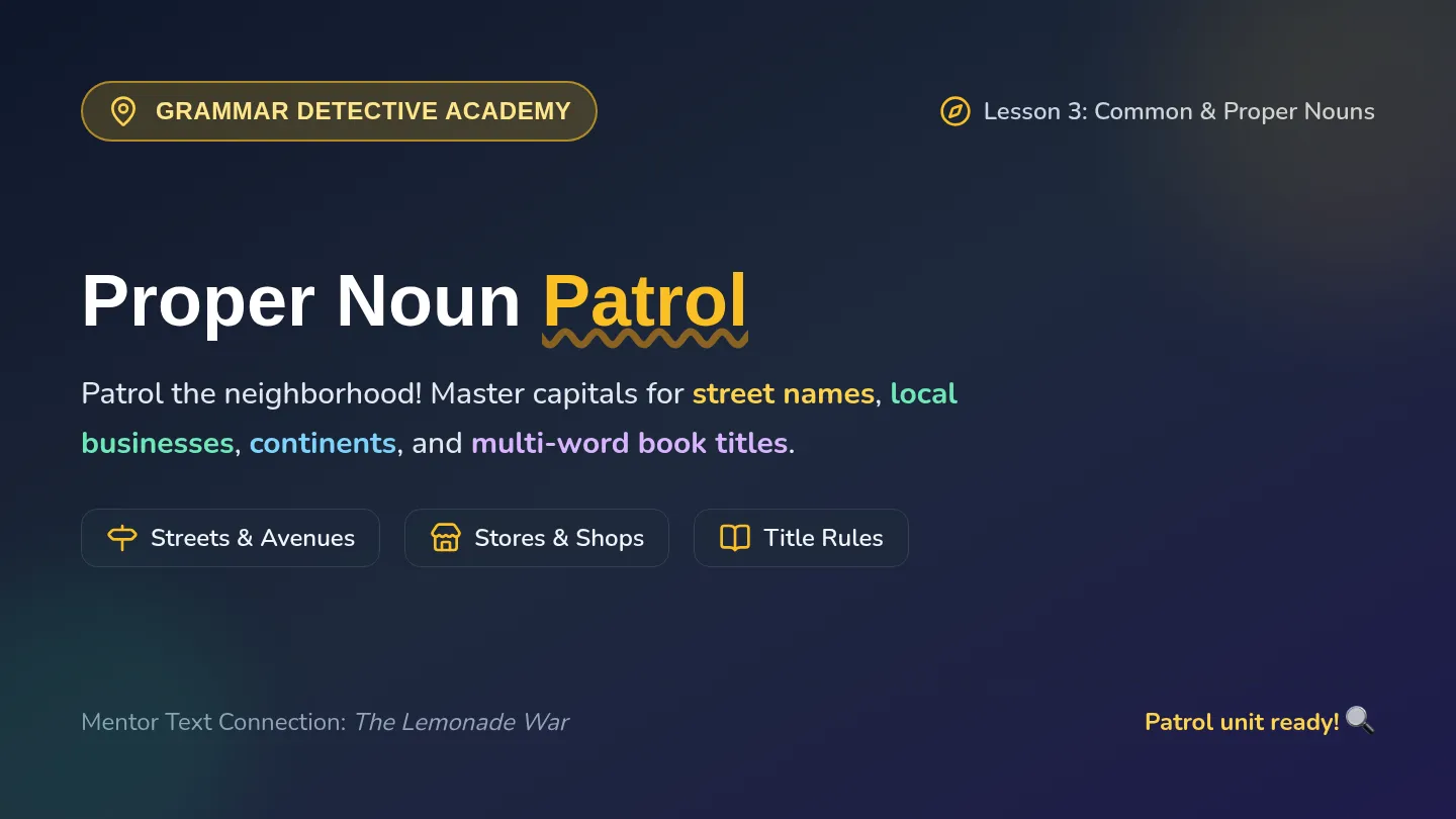 Proper Noun Patrol Slides