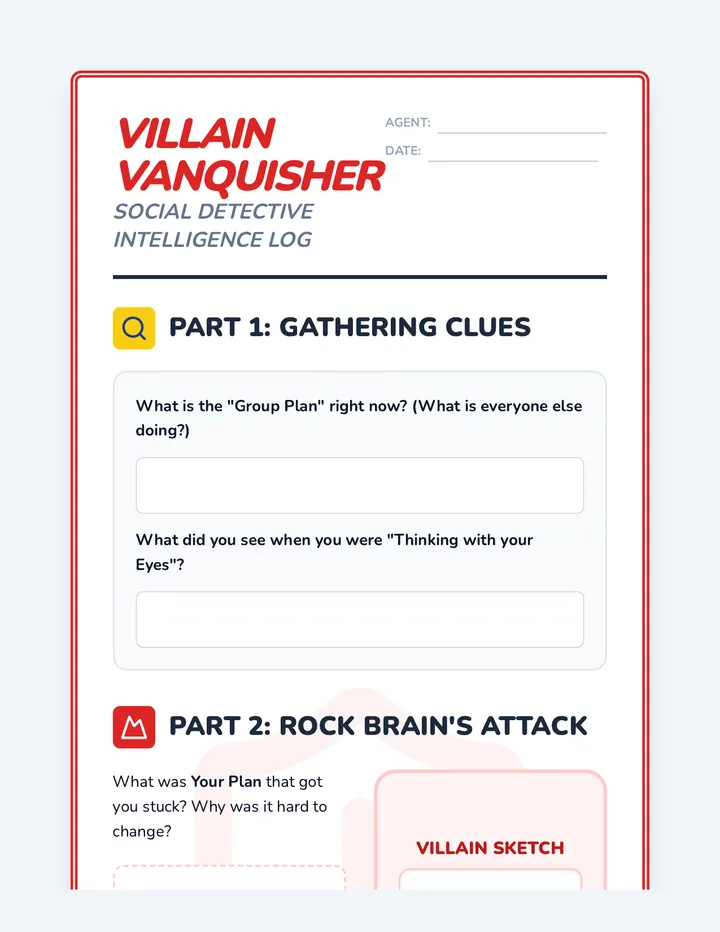 Villain Vanquisher Worksheet