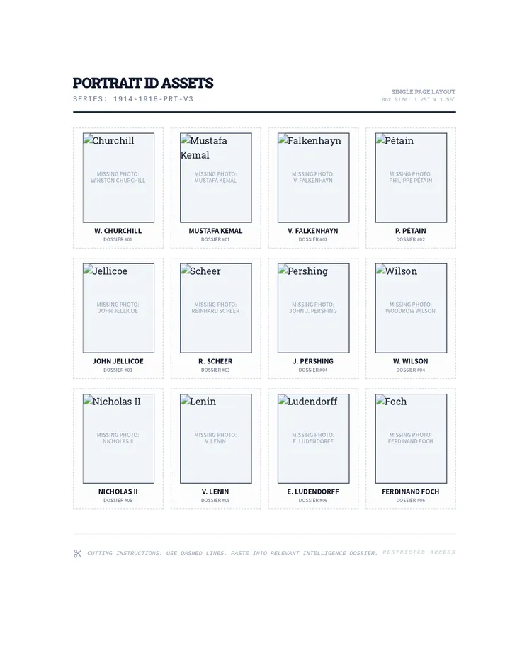 WWI Portrait Cutout Sheet Final v2