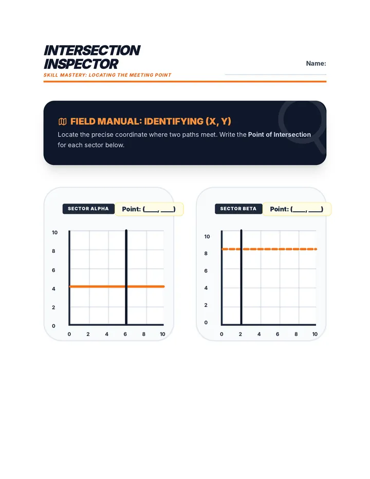 Intersection Inspector Worksheet