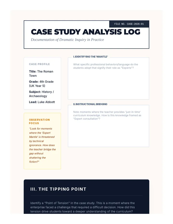 Case Study Log