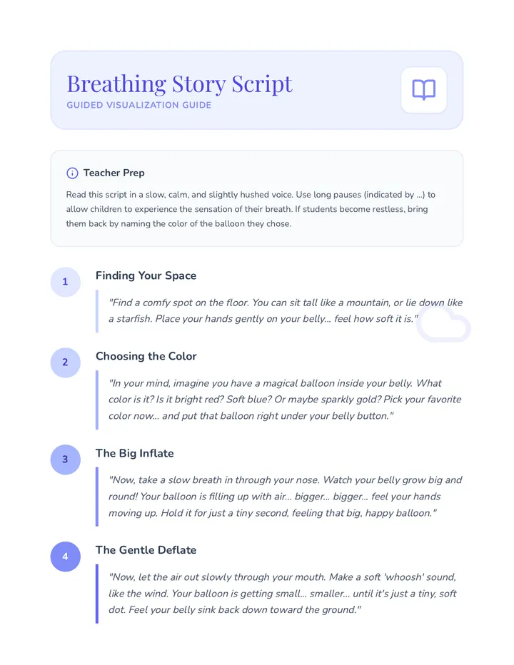 Breathing Story Script