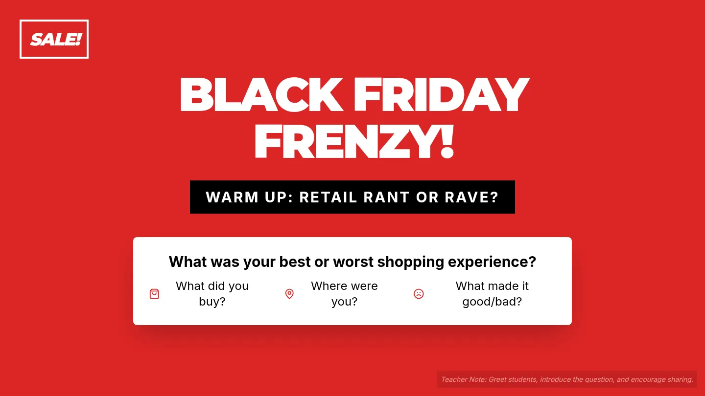 Black Friday Frenzy Slide Deck