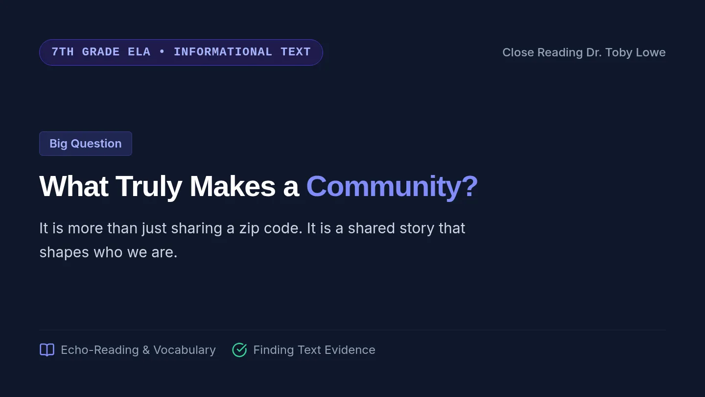 Community Stories Slide Deck