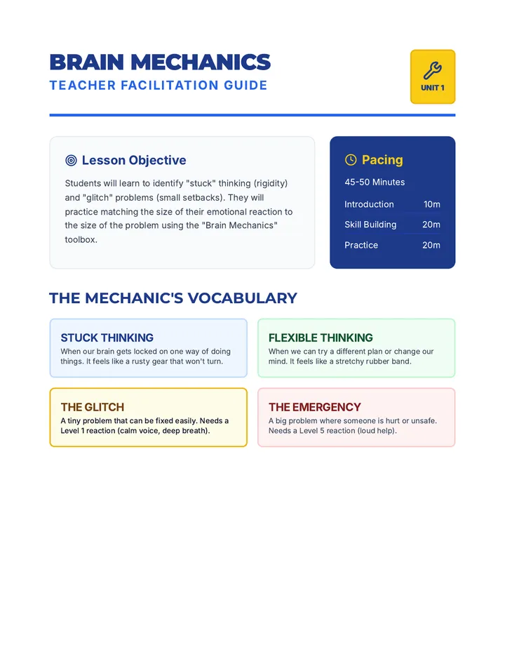 Brain Mechanics Teacher Guide