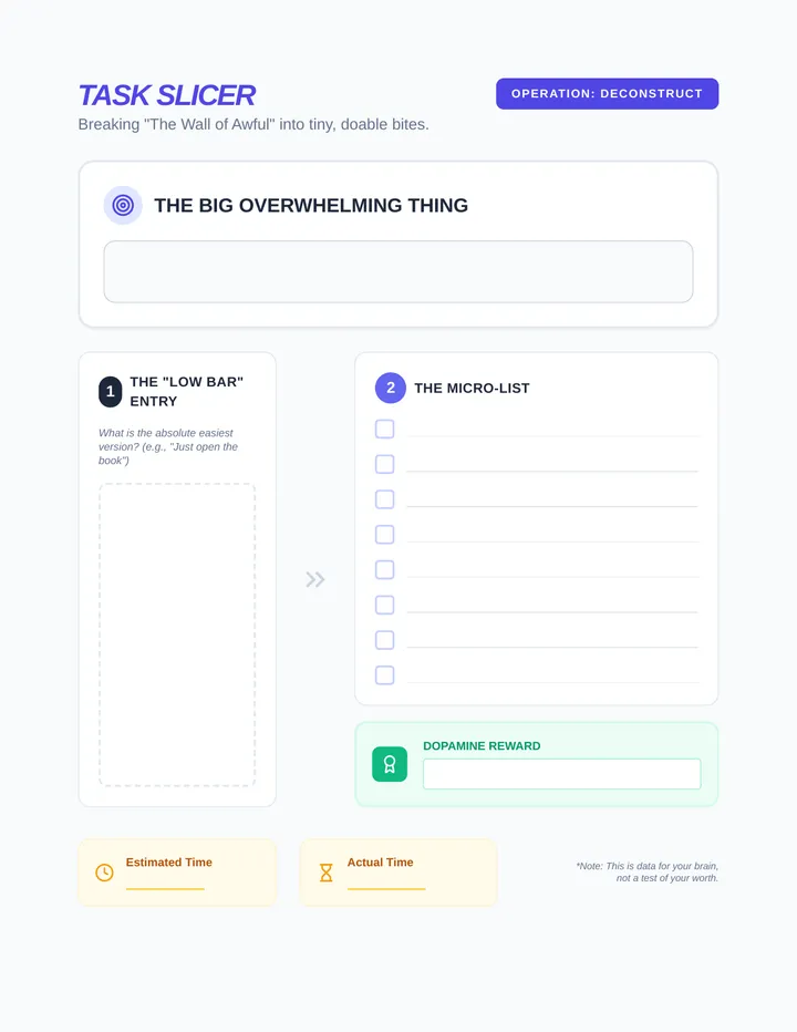 Task Slicer Worksheet