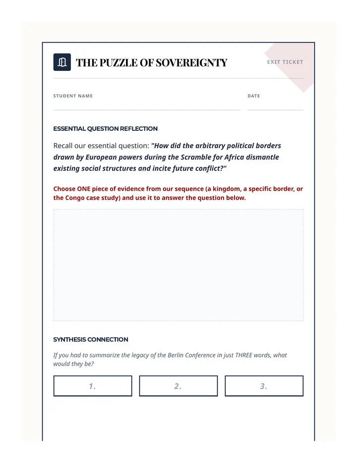 Puzzle of Sovereignty Exit Ticket