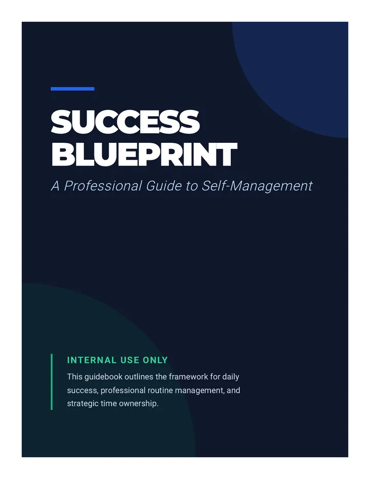 Success Blueprint Guidebook Adult Version