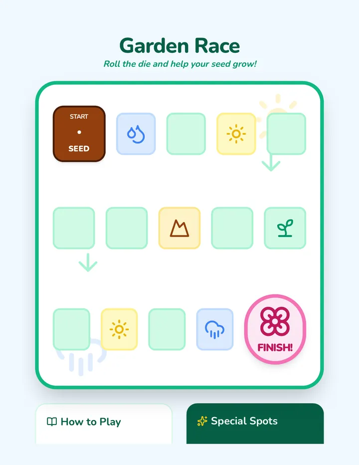 Garden Race Board Game