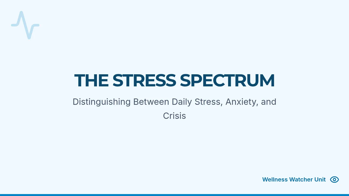 Stress Spectrum Slides