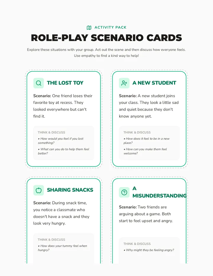 Role Play Scenario Cards