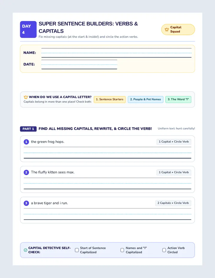 Action Builder Worksheet