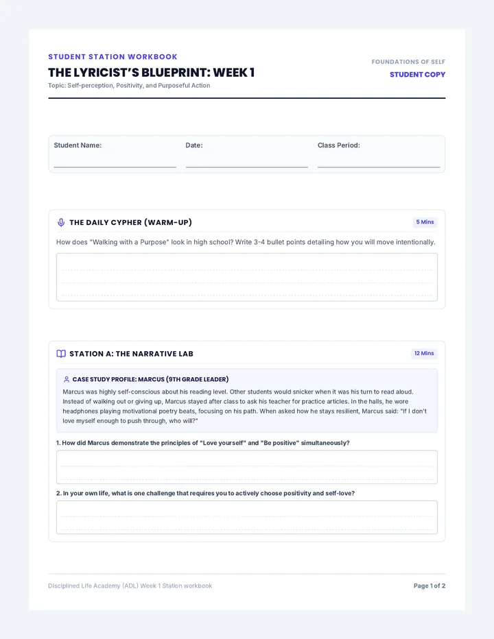 Week 1 Station Workbook