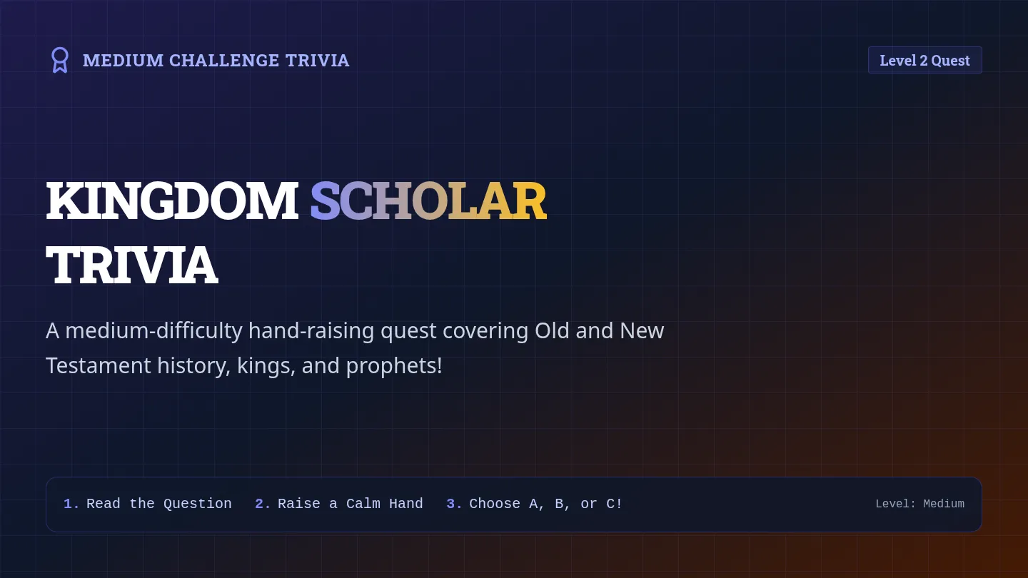 Medium Bible Trivia Slides