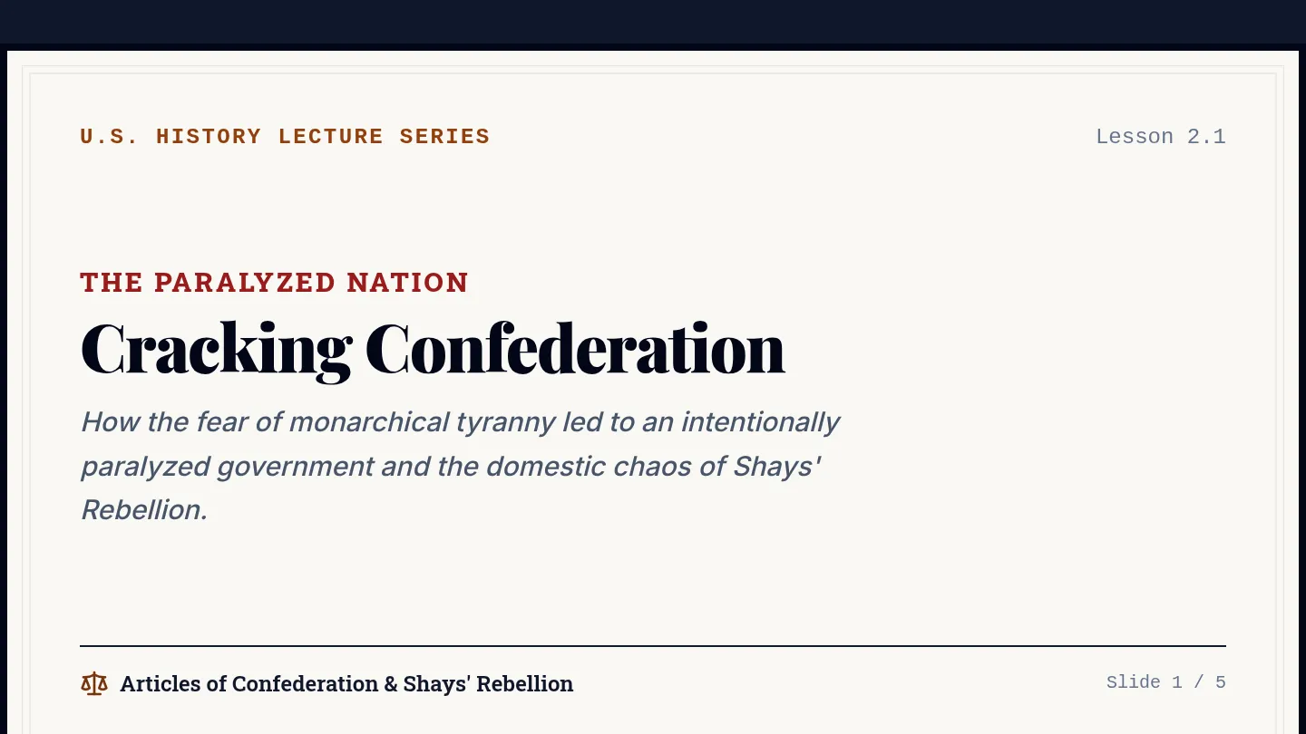 Confederation Chaos Slides