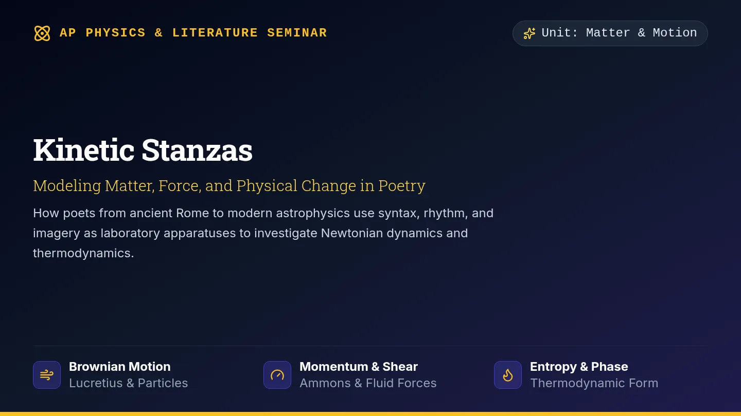 Kinetic Stanzas Slides