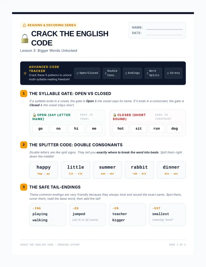 Bigger Words Workbook