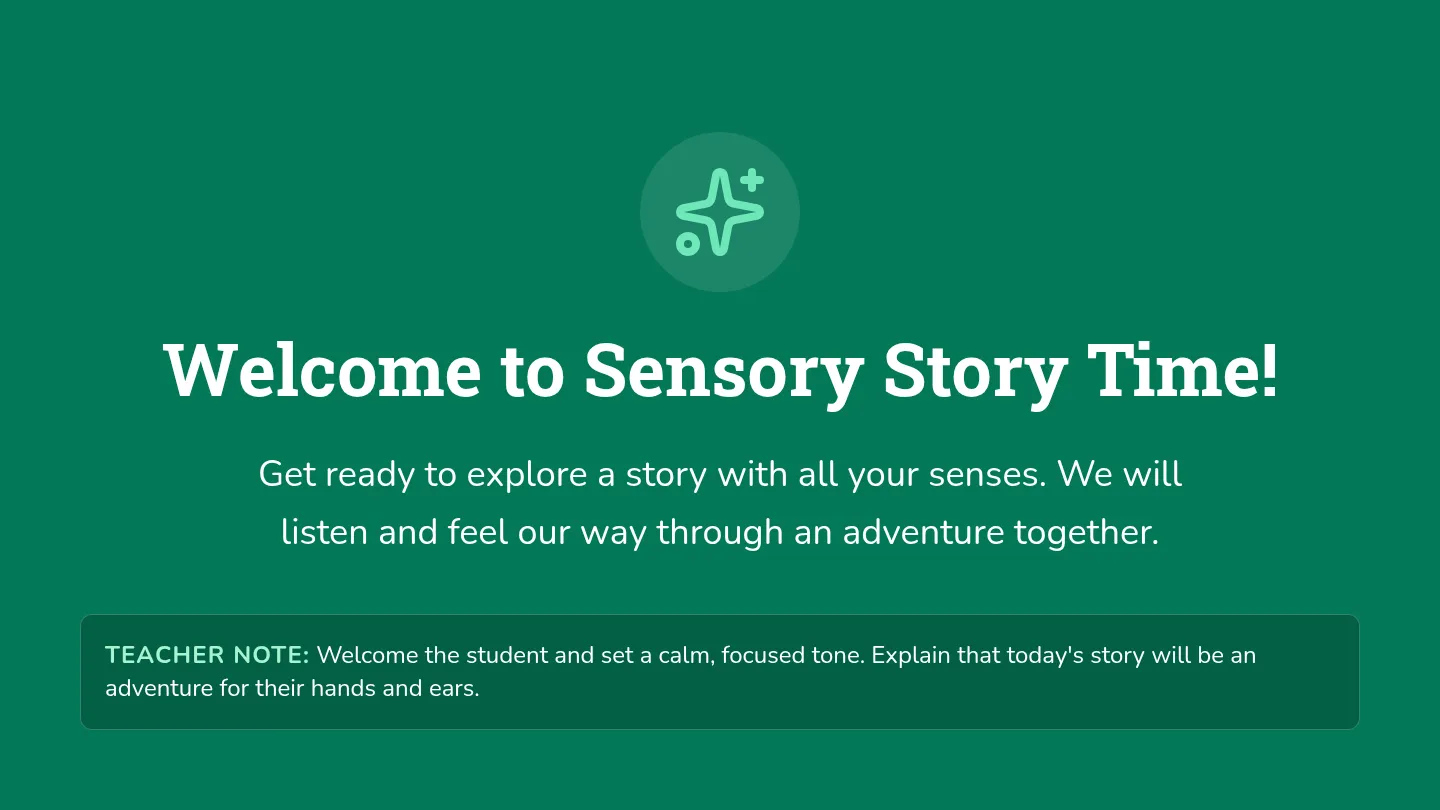 Sensory Story Time Presentation