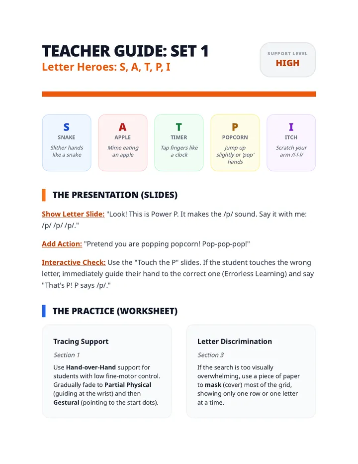 Letter Legends Teacher Guide
