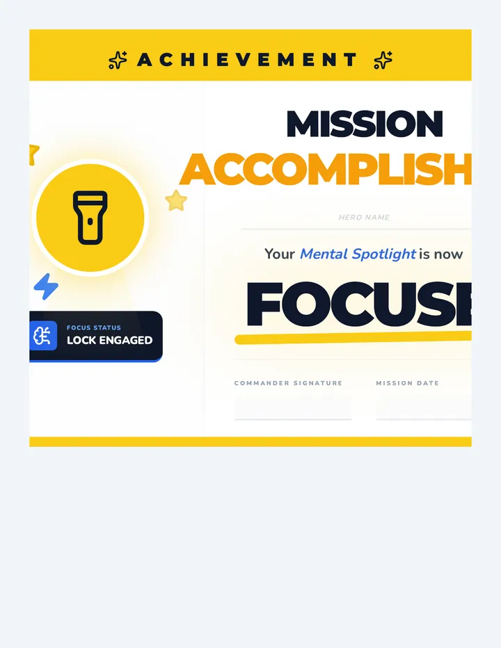 Mission Accomplished Card page 1