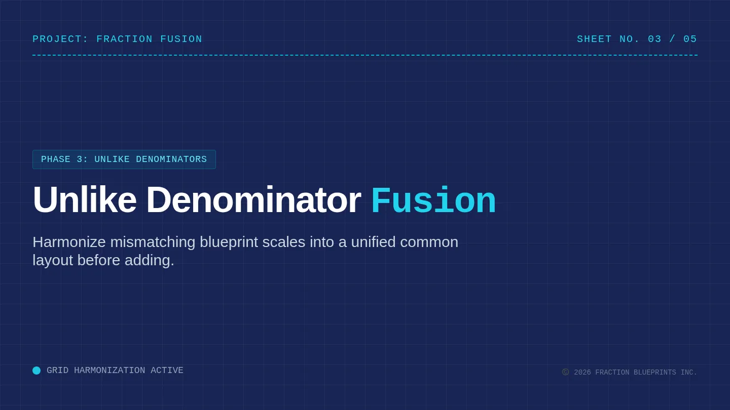 Unlike Denominator Slides