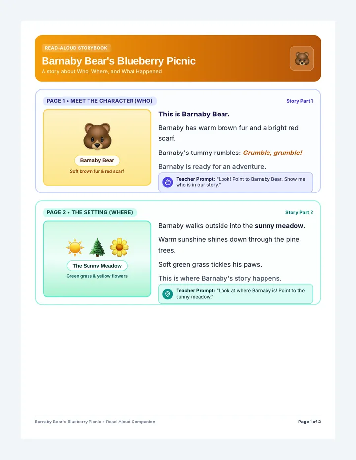 Barnaby Bear Storybook