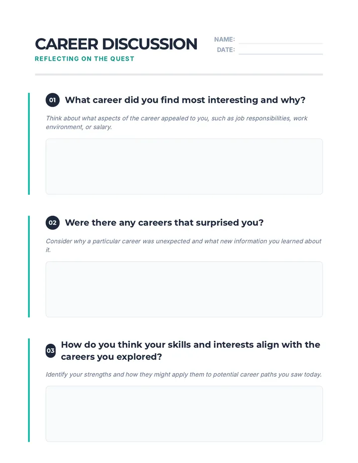 Career Discussion Guide