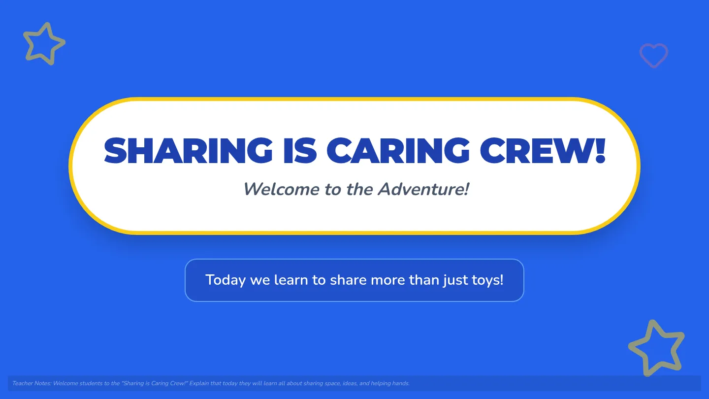 Sharing Crew Slide Deck