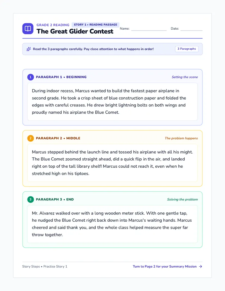 Story Steps Practice Set
