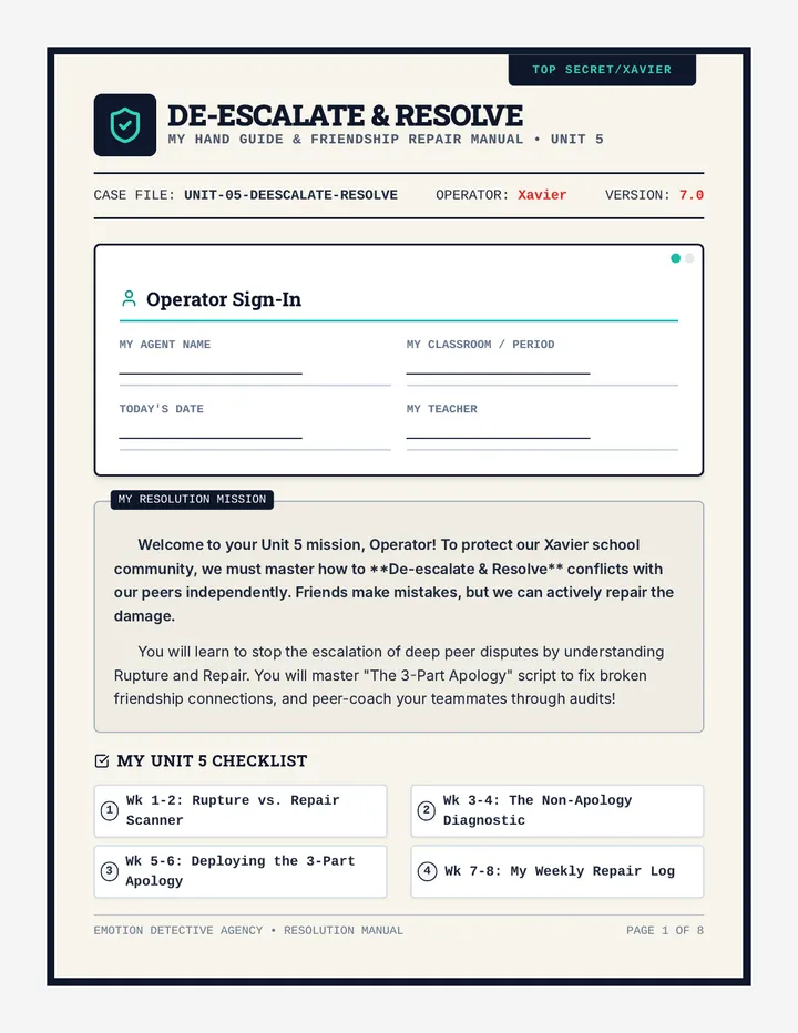 Deescalate Resolve Workbook 78