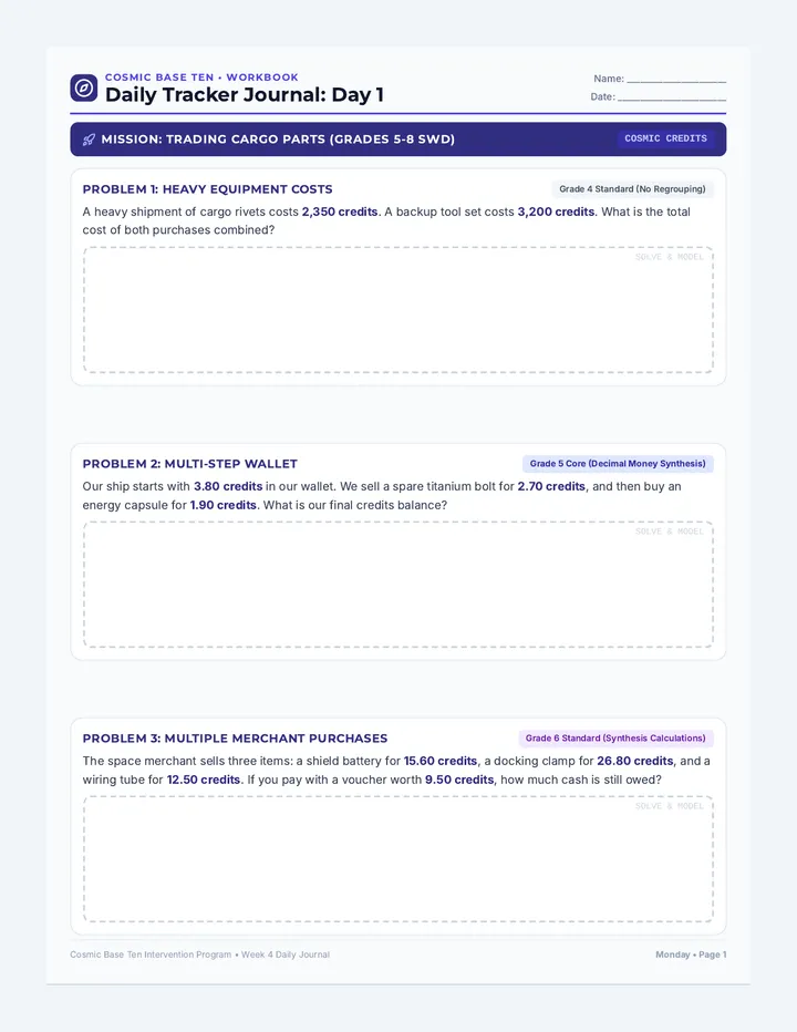 Week 4 Daily Tracker Journal
