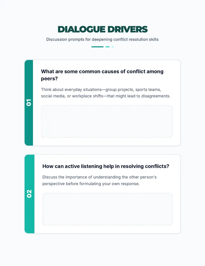 Dialogue Drivers Discussion Guide