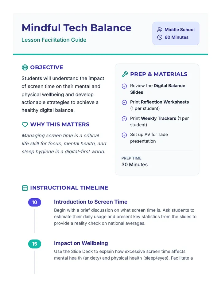 Mindful Tech Balance • Lesson • Lenny.com