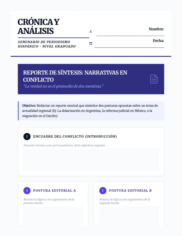 Conflict Synthesis Report Template
