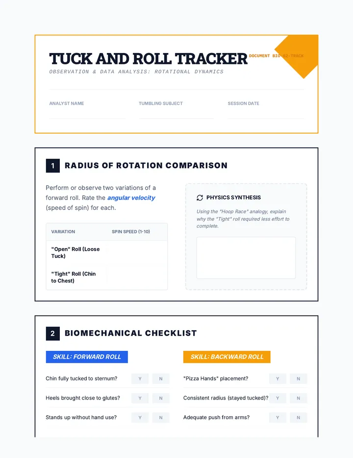 Tuck and Roll Tracker