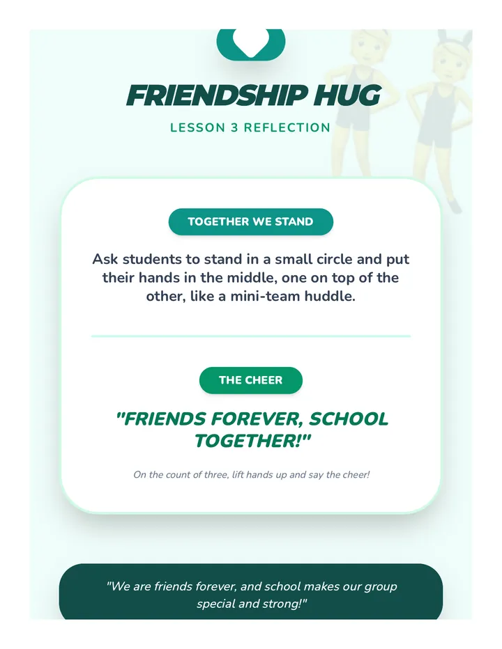 Friendship Hug Cool Down