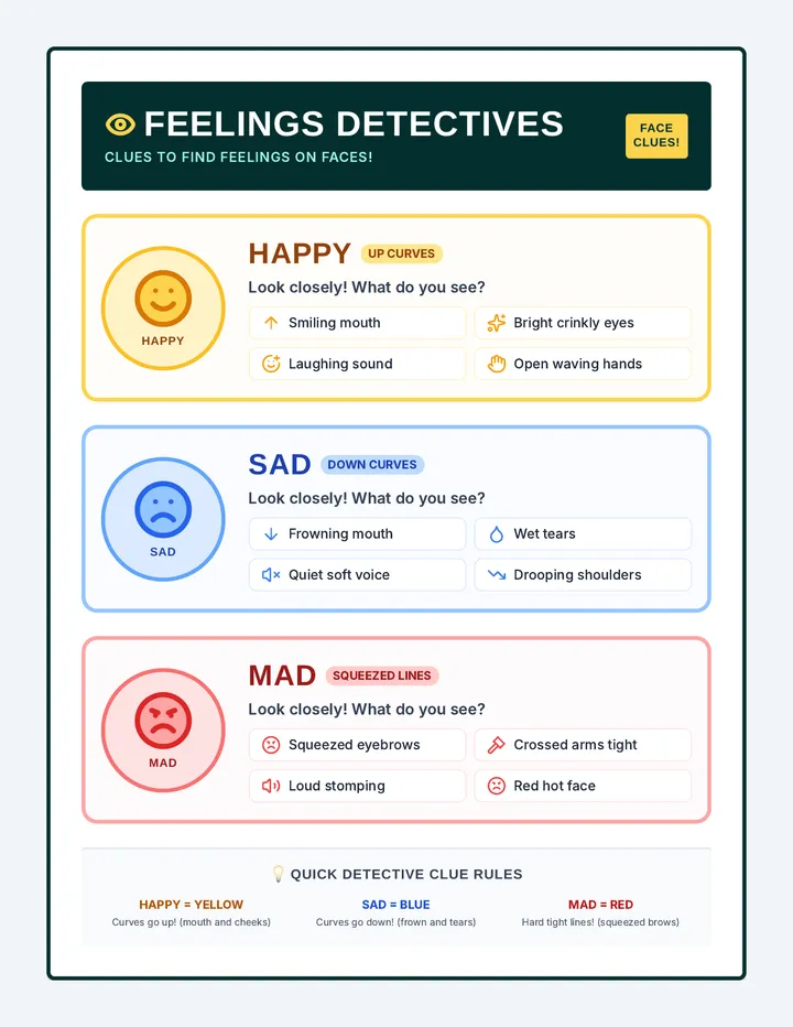 Feelings Detectives Anchor Chart