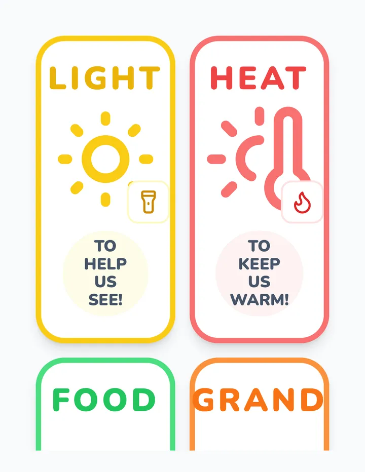 Sunny Gifts Vocabulary Cards