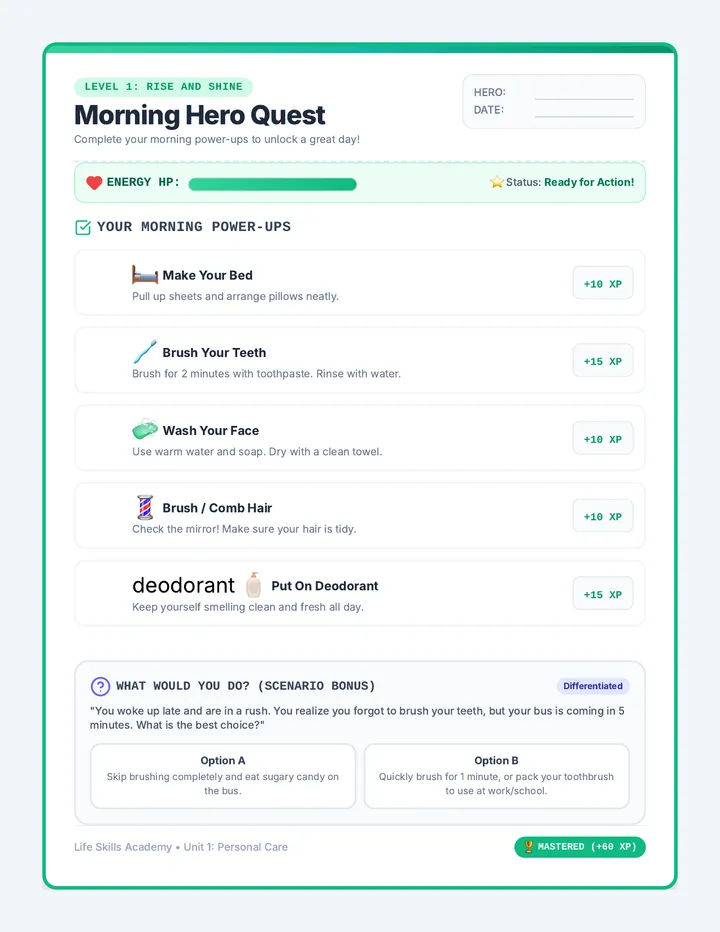 Morning Routine Tracker