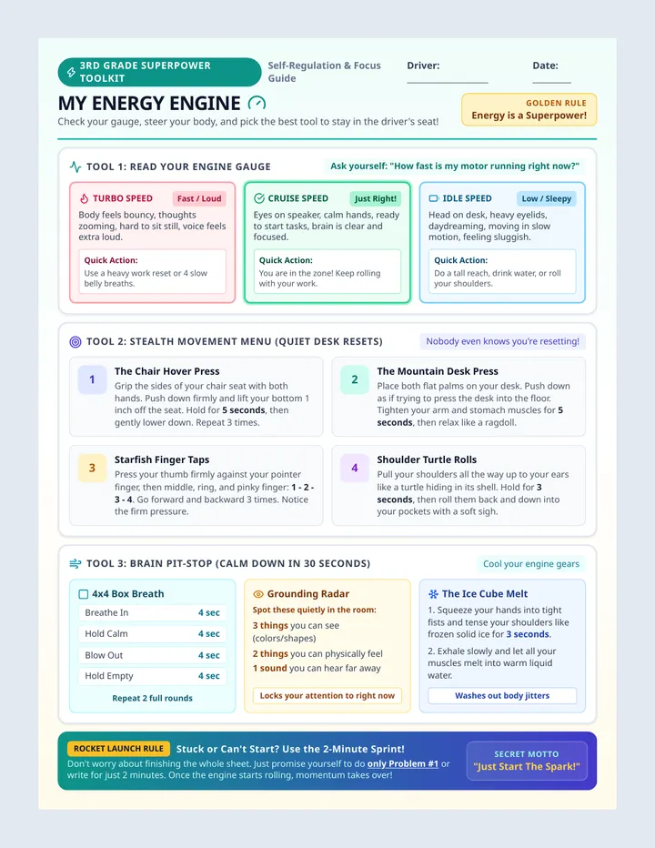Energy Engine Strategy Sheet