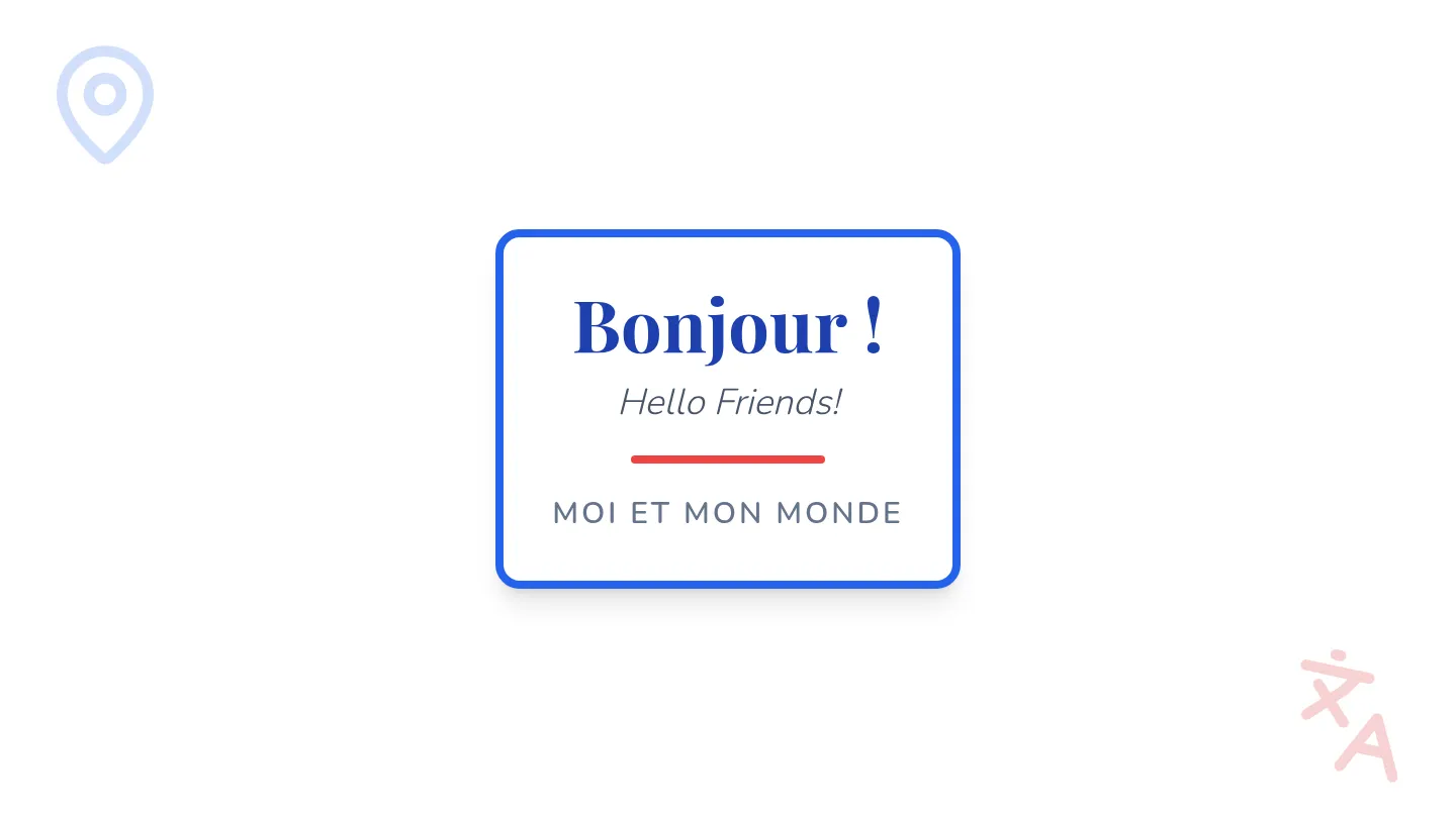 Bonjour Friends Slides
